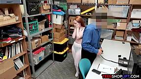 shamed ozzie redhead teen ella hughes busted stealing