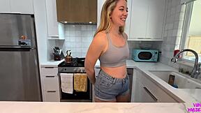 Cheating Game Rock Paper Scissors Wins Fuck With Girlfriend's Roommate River Lynn