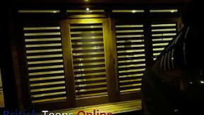 shh you sneaky perv watching your curvy neighbor finger her huge tits