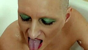 German milf prostitute Sandra delivers whore blowjob facefuck