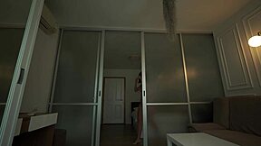 Brunette Neighbor Tries On Sexy Lingerie Bikinis And Panties