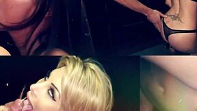 cute petite brunette hits the gloryhole scene