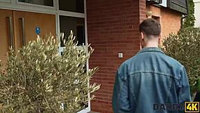 czech teen slut cheats with daddy on massage table