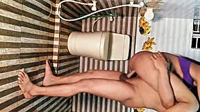 Amateur Couple's Rough Anal Turns into Explosive Facial Cumshot