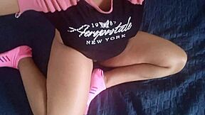 Latina milf masturbates juicy pussy recalling virginity loss first fuck