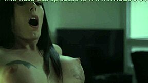 hey check this kinky trans melanie brooks riding huge cock cowgirl style!