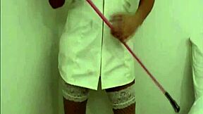 Petite Brunette Nurse Babe Offers Big Tits Care To Patient In Hospital