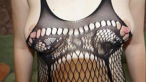 pregnant milf with skinny legs models sexy outfits, tights, elastic booty, hairy puffy pussy, big nipple natural tits in homemade foot fetish