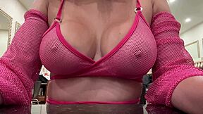 italian milf artemisia's huge natural tits bounce wildly!