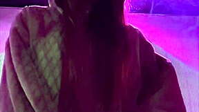 Artemisia smokes sexy cigarette outdoors as italian milf mother-in-law solo