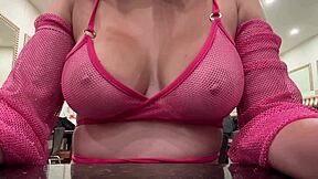 italian milf artemisia's huge natural tits bounce wildly!