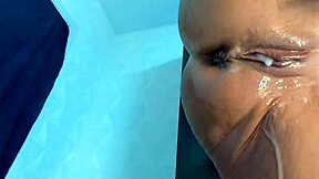 can horny stepmom's huge pussy lips handle young monster cock creampie gush?