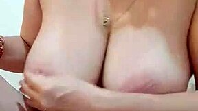 bbw mature milf smokes cigarette rubs ice over big natural tits and pussy lips