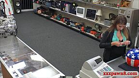 pervy pawn guy rails amateur big-boob brunette with his monster cock