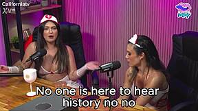 Latina MILF And Young Girlfriend Unleash Wild Lingerie Masturbation Party