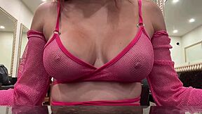 italian milf artemisia's huge natural tits bounce wildly!