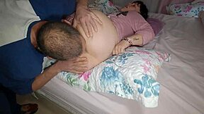 my horny stepmom's hairy pussy gets fucked deep close up creampie finish