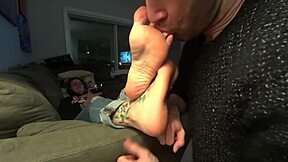 Bound Milf's Perfect Feet Licked, Sucked, Massaged in Erotic Bondage Tease