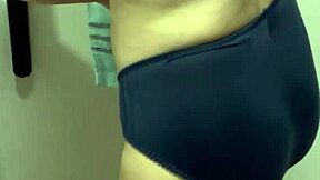 Hidden Cam Catches Cute Japanese Amateur's Beautiful Tits Nude After Bath