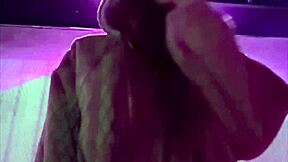 Artemisia smokes sexy cigarette outdoors as italian milf mother-in-law solo