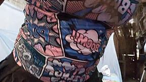 Watch me ride his big black cock like a whore while he flashes that monster penis deep in my ass