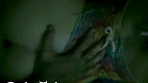 whoa fucking young tattooed emo girl after carnival flashing lick pussy in public bathroom! 😈🔥