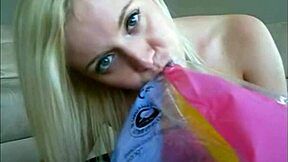 Sophie Fingers Petite Pussy in Jeans Miniskirt Pink T-Shirt and Red Lingerie Webcam