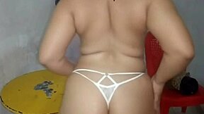 stepsister's boyfriend can't resist my huge ass and creampies me in kitchen