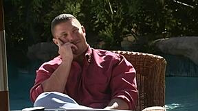 fucking hot brunette milf in sexy white lingerie on bed