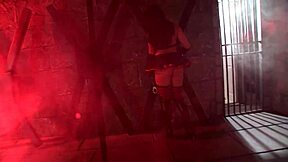 femdom binds and dominates bound male roughly