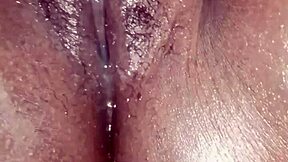 peek at my dripping shaved pussy