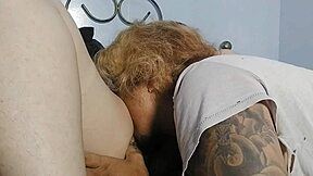 he rips my clothes and sucks my big dripping clit till i squirt everywhere loving it