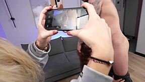 Best friend films as her boyfriend pounds my pussy deep and rough