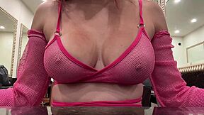 italian milf artemisia's huge natural tits bounce wildly!