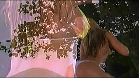 Well-muscled Latino ravages pretty babe's pussy and ass beachside