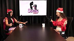 Veja o que rolou no natal com jujube delícia no casting da tifany swing em lingerie vermelha transparente!