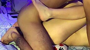 Hot College Coed Fucks Professor with Creampie Finish