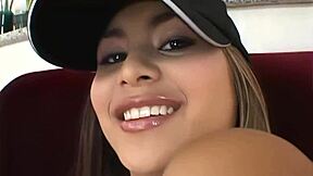 michelle maylene's teen hole gapes wide for mommy's monster cock in fishnets