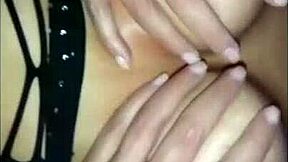 My wife slips into sexy lingerie for that creamy cum inside finish