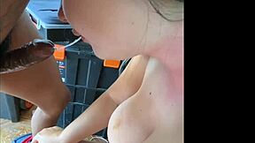 big titty white girl gets ripped anal and sloppy deepthroat cum swallow