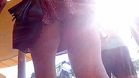 public upskirt skirt lift slow motion tease