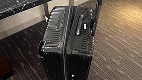 This Petite Airport Slut's Tight Pussy Milks Two Massive Creampie Loads from Muscular Studs