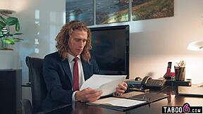 Thick BBW Office Bitches Sarah Arabic and Karla Lane Share Boss's Huge Cock at Work