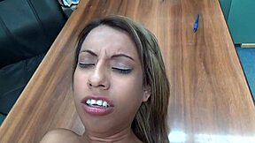 Mandy Mynx Gags on Cock in Wild Latina Casting Deepthroat Choke