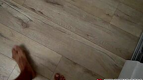 stepsis bedroom fuck: can stepbro's monster cock make her gag and cum?