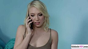 i catch busty milf fingering her stepdaughter's hairy beaver softly