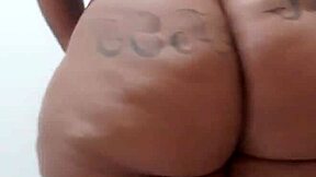 gordinha sexy bbw latina strokes fat pussy with big black cock toy solo