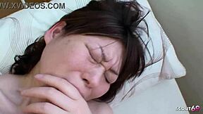 japanese gilf housewife hairy pussy bent over for stranger's rough creampie pov