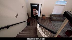 oh man i shouldn't but this hot hijab teen's shy booty call with her friend's monster cock has me hooked already...