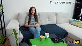 hunt4k girl in bodysuit picks up rich guy for public outdoor pov fuck with small tits